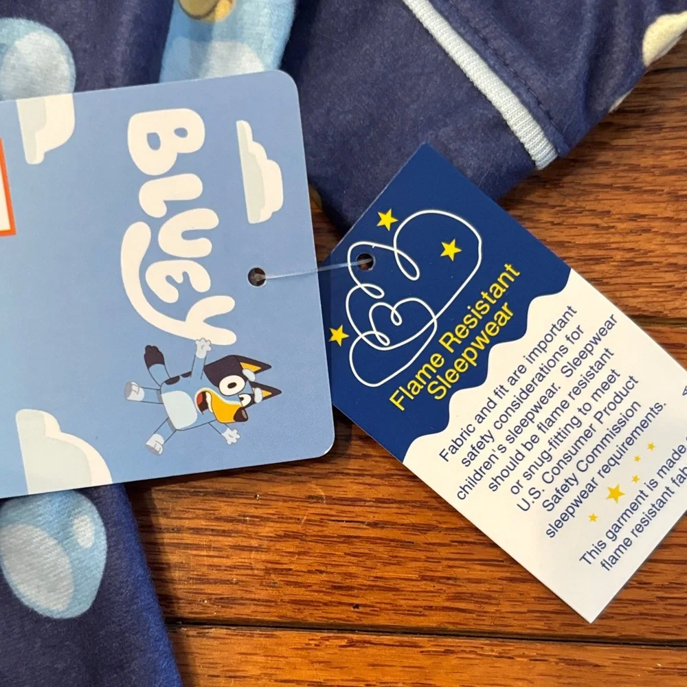 Bluey Kids Pajama Set - Navy Long Sleeve & Pants NWT